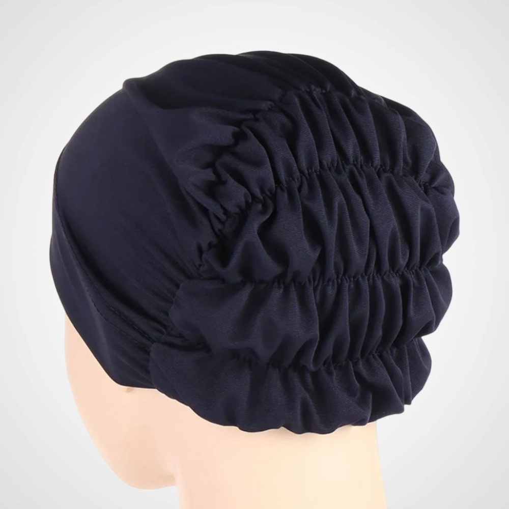 Navy Blue Ruched underscarf Rouched hijab underscarf hijab cap turban h…
